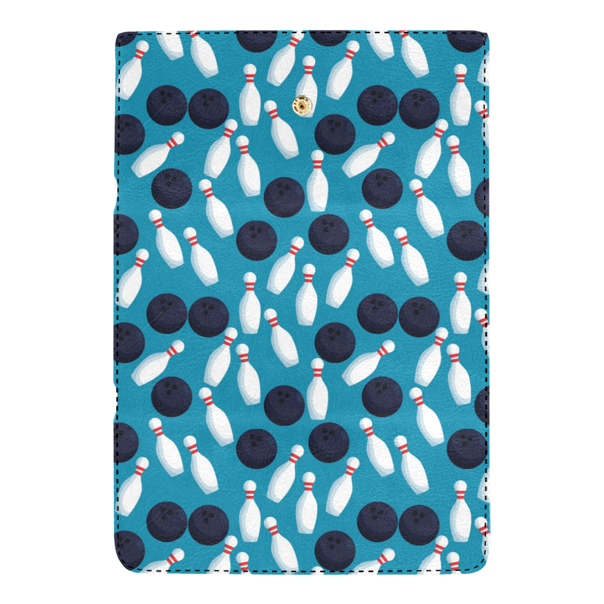 Bowling Pin Pattern Print Design 010 Women's Trifold Wallet