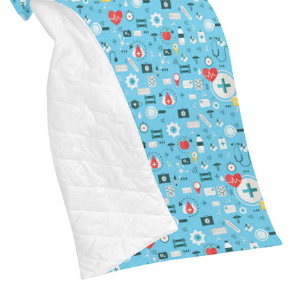 Medical Pattern Print Design 06 Premium Quilt