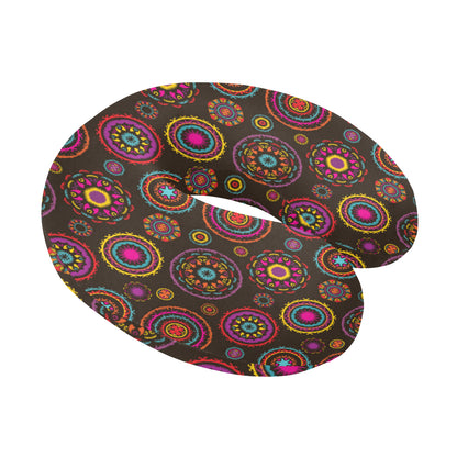 Bohemian Pattern Print Design 01 U-Shaped Travel Neck Pillow