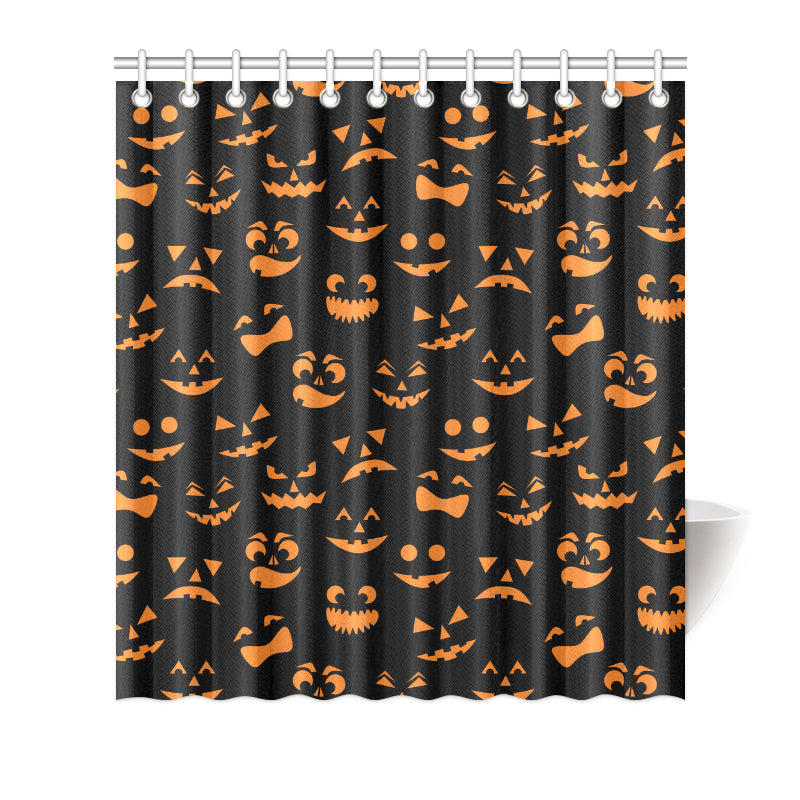 Halloween Pattern Print Design 02 Shower Curtain