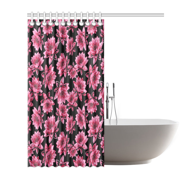 Lotus Pattern Print Design 03 Shower Curtain