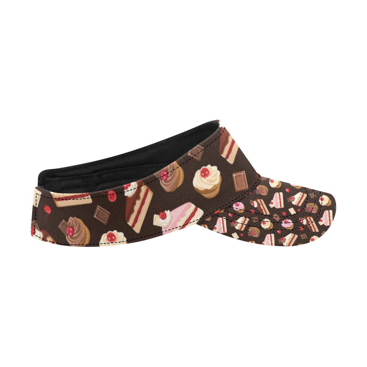 Cake Pattern Print Design 04 Unisex Sun Visor