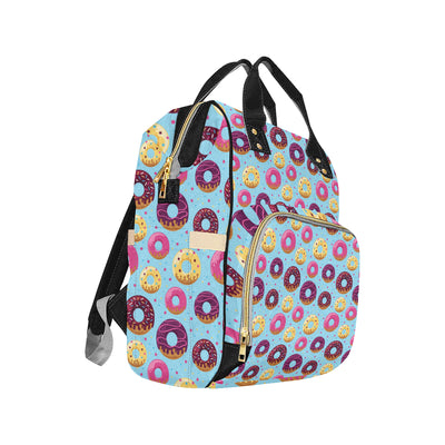 Donut Pattern Print Design DN07 Diaper Bag Backpack