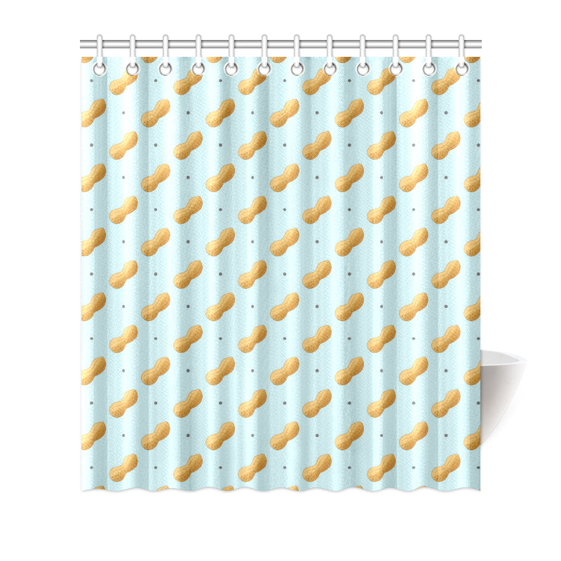 Peanut Pattern Print Design A03 Shower Curtain
