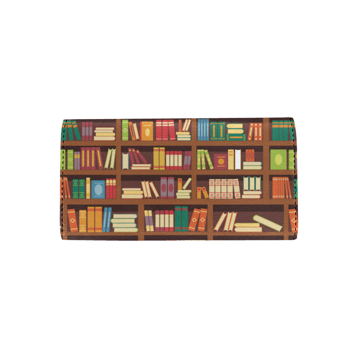 Book Pattern Print Design 06 Women's Trifold Wallet
