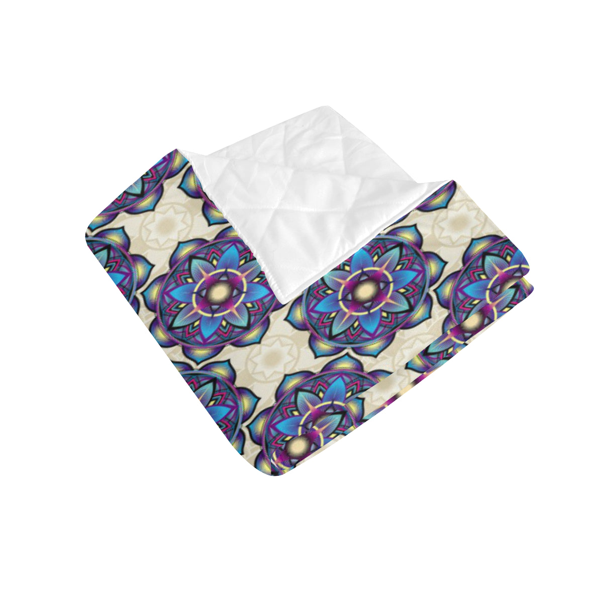 lotus Boho Pattern Print Design LO08 Premium Quilt
