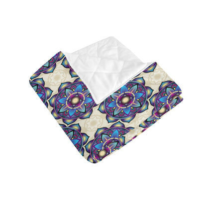 lotus Boho Pattern Print Design LO08 Premium Quilt