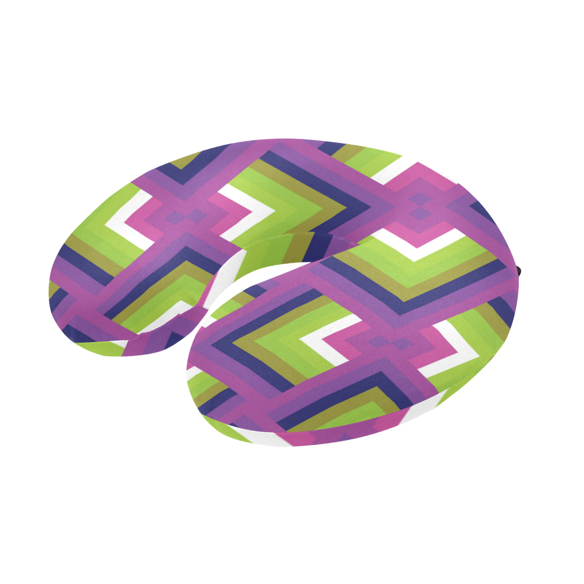Optical illusion Pattern Print Design A05 U-Shaped Travel Neck Pillow