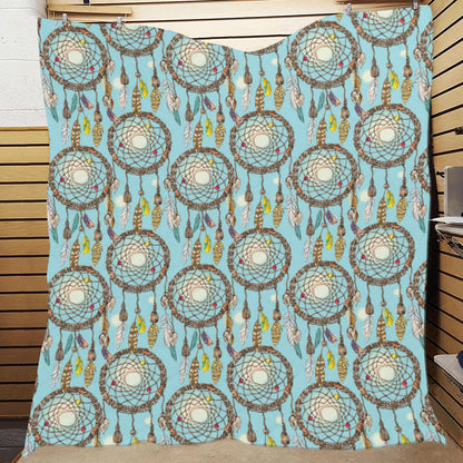 Blue Dream catcher Premium Quilt