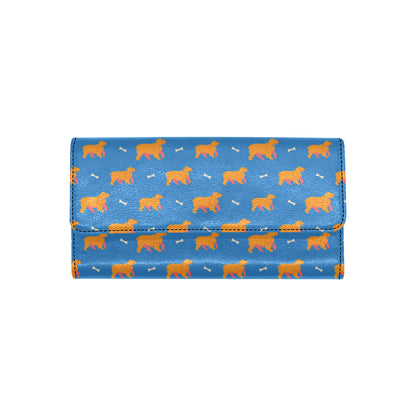 Cocker Pattern Print Design 04 Women's Trifold Wallet