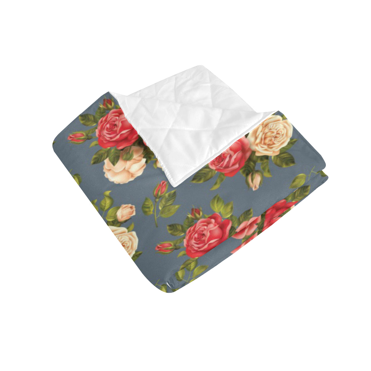 Rose Pattern Print Design RO017 Premium Quilt
