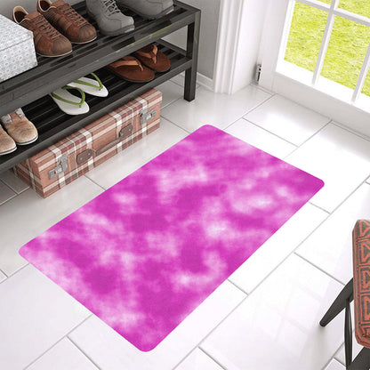 Tie Dye Pink Design Print Rubber Doormat