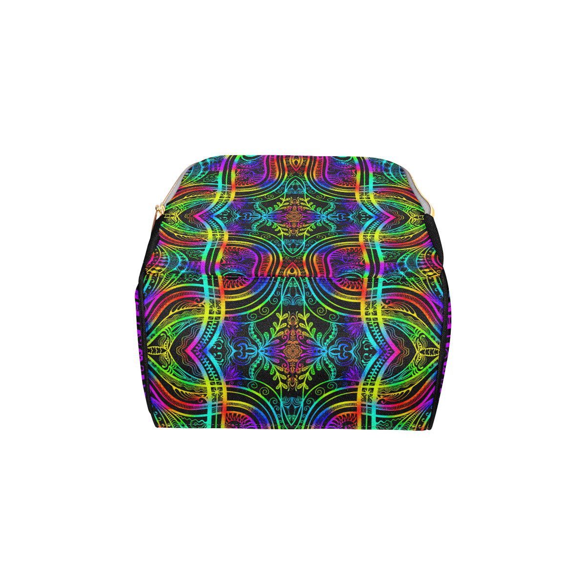 Neon Trible Rainbow Pattern Print Design A01 Diaper Bag Backpack
