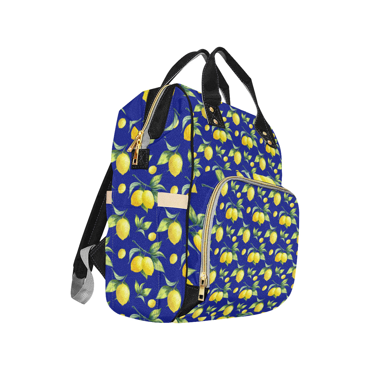 Lemon Pattern Print Design LM06 Diaper Bag Backpack