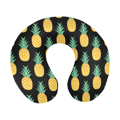 Pineapple Pattern Print Design A03 U-Shaped Travel Neck Pillow