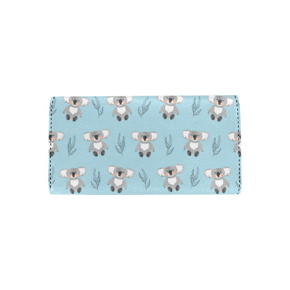 Koala Pattern Print Design 01 Women's Trifold Wallet