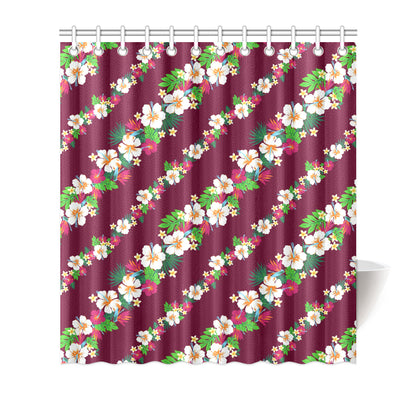 Hawaiian Themed Pattern Print Design H06 Shower Curtain