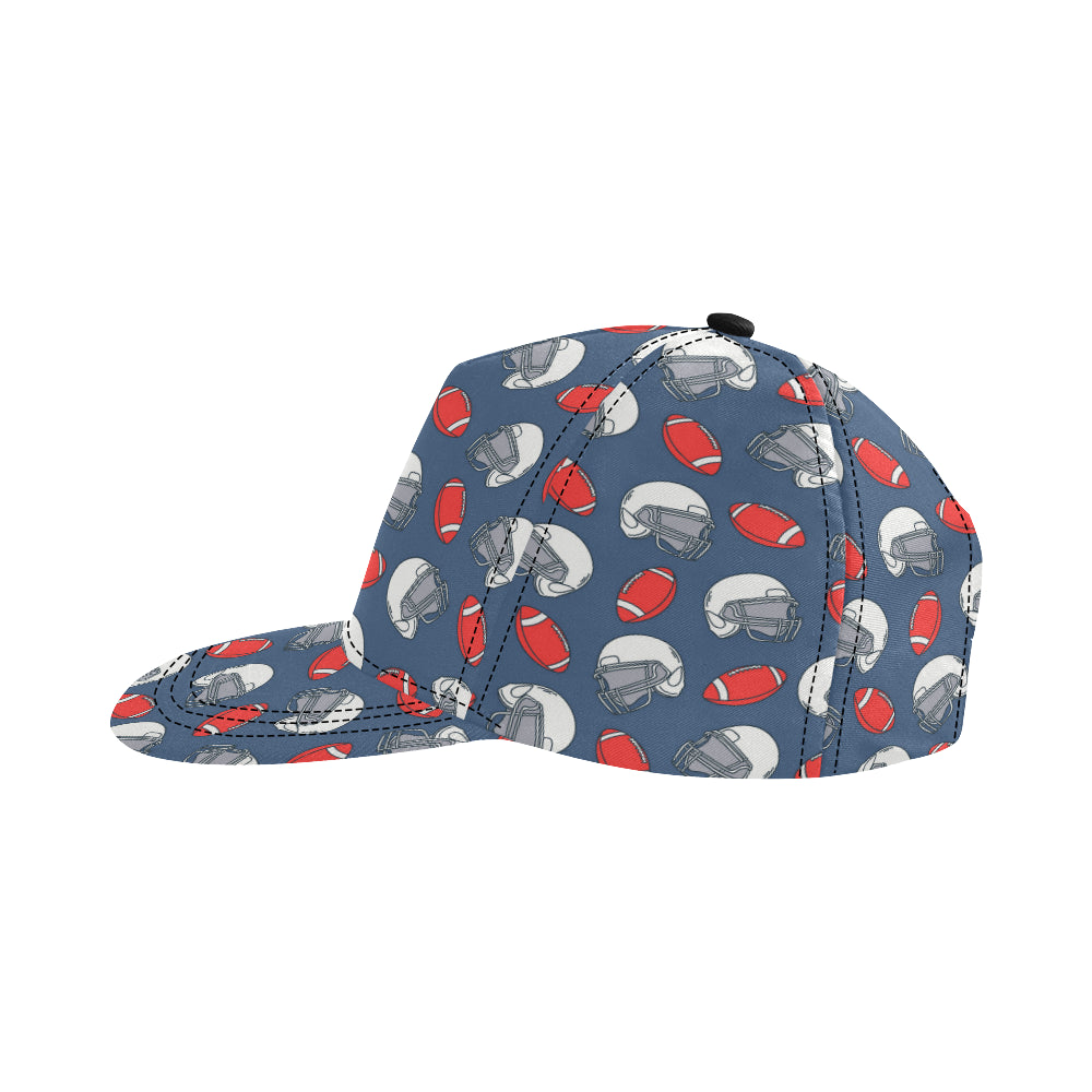 American Football Helmet Design Pattern Snapback Cap