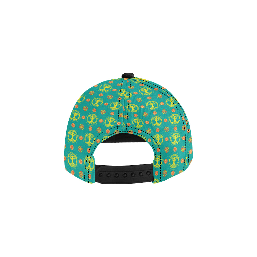 Celtic Tree of Life Print Pattern Snapback Cap