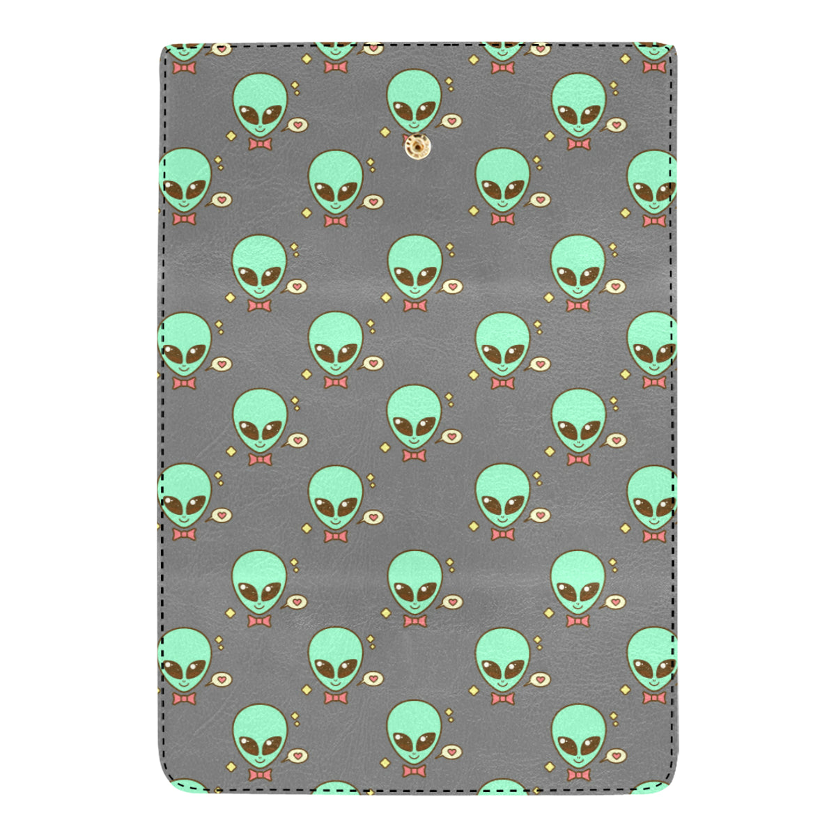 Alien Pattern Print Design 02 Women's Trifold Wallet