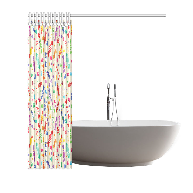 Candy Pattern Print Design 04 Shower Curtain