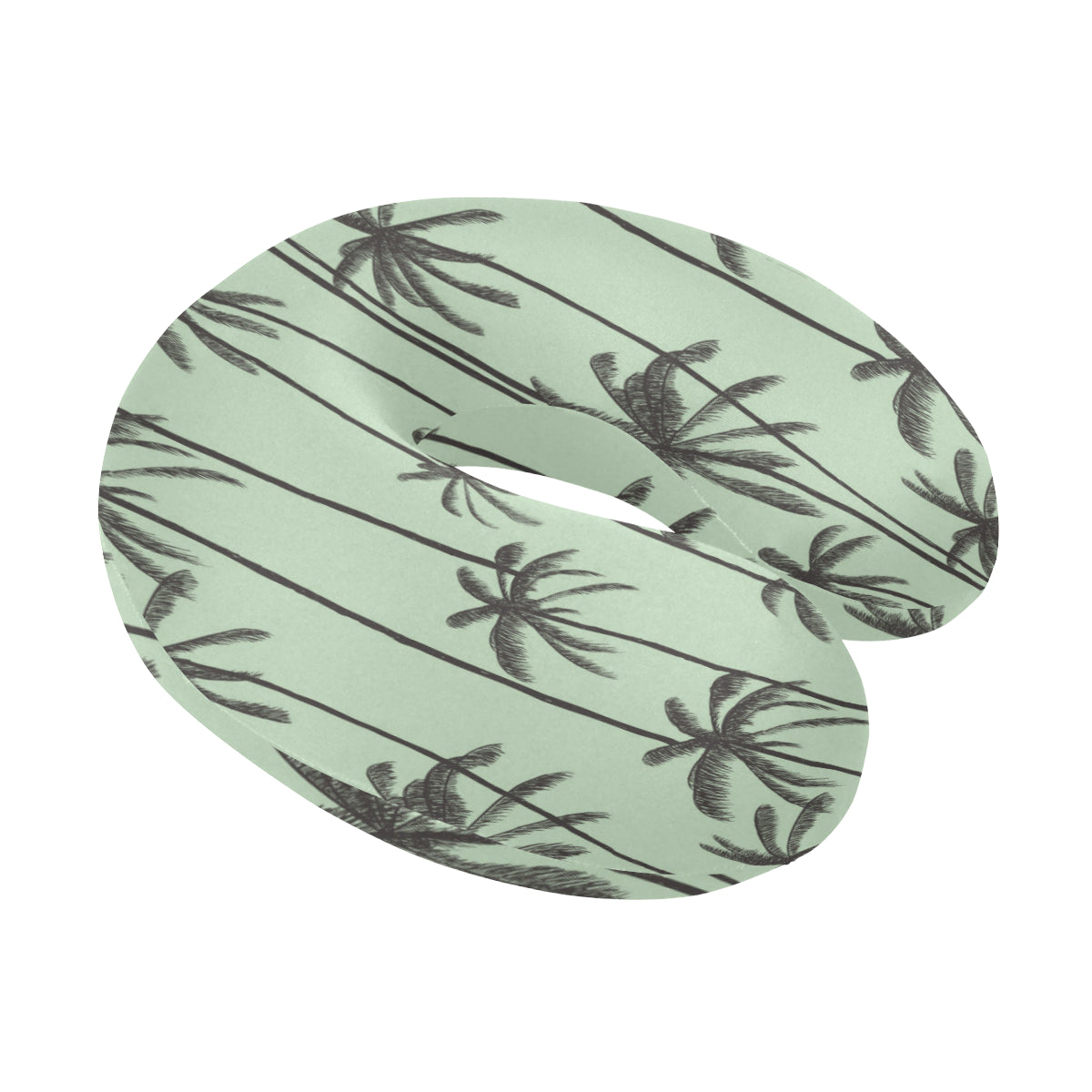 Palm Tree Pattern Print Design A04 U-Shaped Travel Neck Pillow