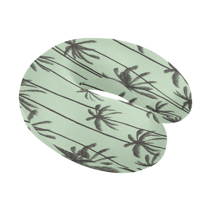 Palm Tree Pattern Print Design A04 U-Shaped Travel Neck Pillow