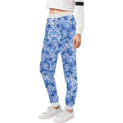 Tie Dye Blue Design Print Unisex Sweatpants