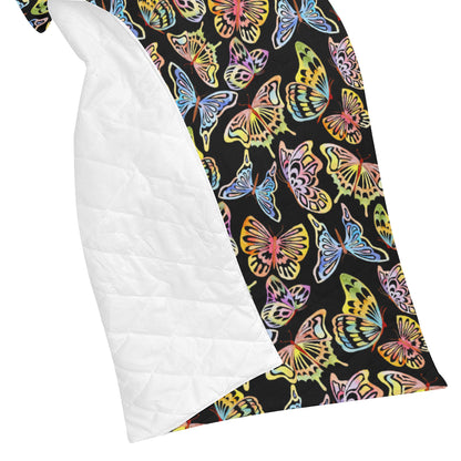 Butterfly Water Color Rainbow Premium Quilt