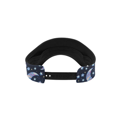 Celestial Moon Pattern Print Design 03 Unisex Sun Visor