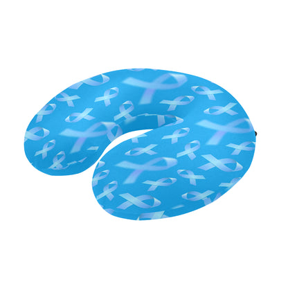 Prostate cancer Pattern Print Design A01 U-Shaped Travel Neck Pillow
