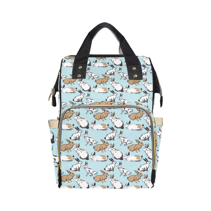 Rabbit Pattern Print Design RB018 Diaper Bag Backpack
