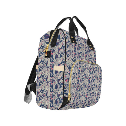 Bird Of Paradise Pattern Print Design 03 Diaper Bag Backpack