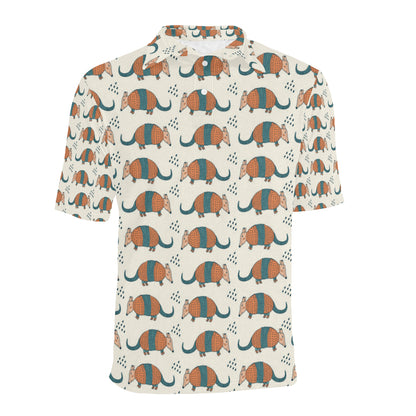 Armadillo Pattern Print Design 01 Men Polo Shirt