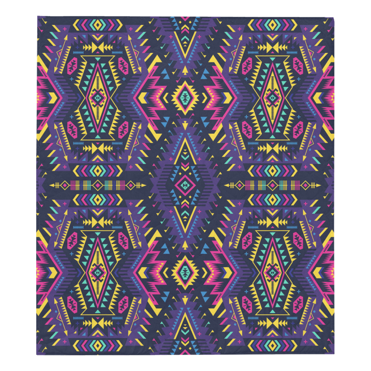 Aztec Pattern Print Design 07 Premium Quilt