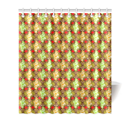 African Classic Print Pattern Shower Curtain