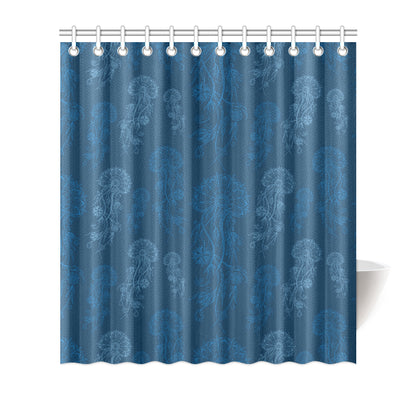 Jellyfish Pattern Print Design 01 Shower Curtain