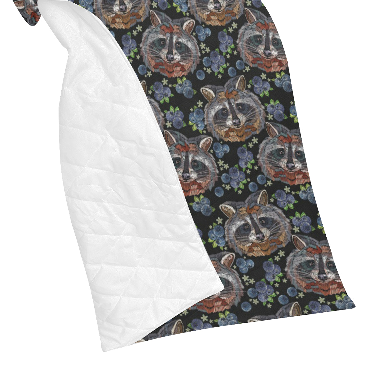 Raccoon Pattern Print Design A03 Premium Quilt