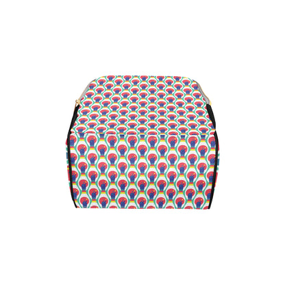 Bowling Pattern Print Design 05 Diaper Bag Backpack