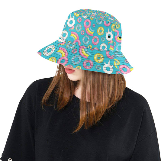 Donut Pattern Print Design DN013 Unisex Bucket Hat
