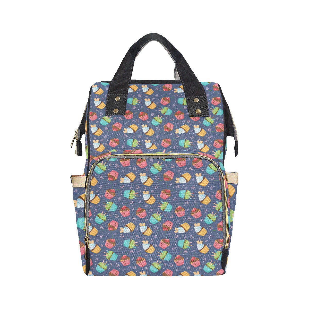 Cupcake Pattern Print Design 02 Diaper Bag Backpack
