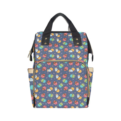 Cupcake Pattern Print Design 02 Diaper Bag Backpack