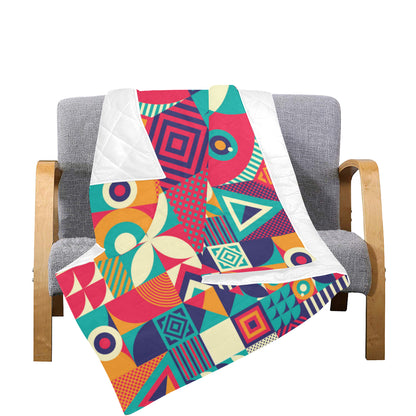Mosaic Pattern Print Design 03 Premium Quilt