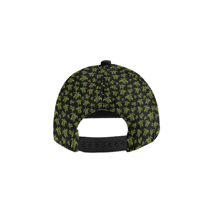 Green Tribal Turtle Polynesian Themed Snapback Cap