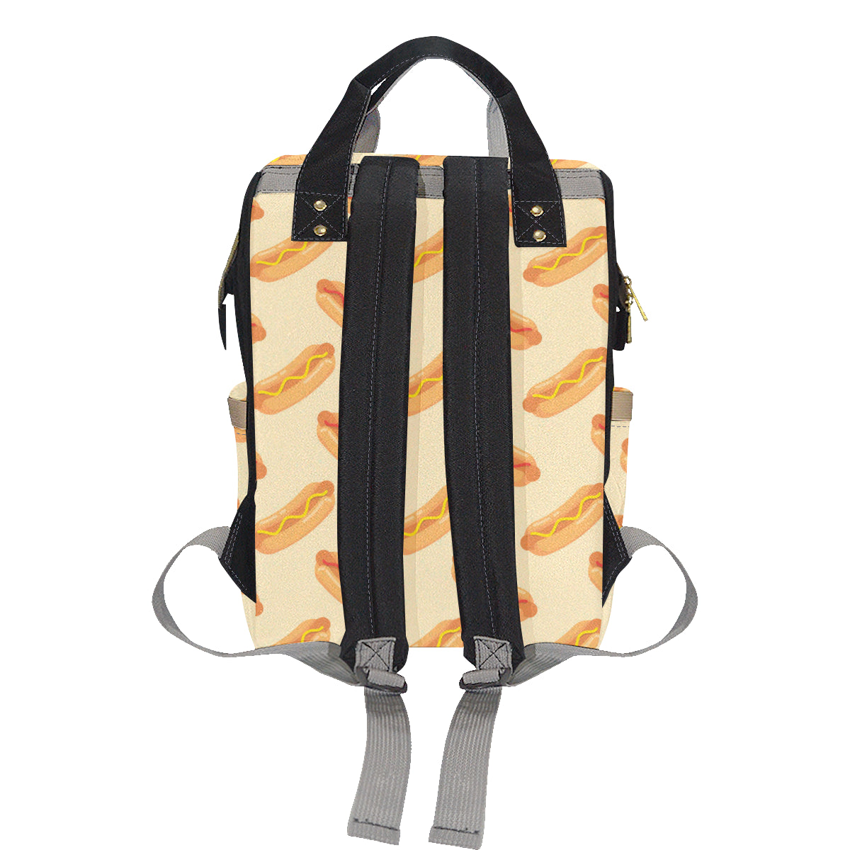 Hot Dog Pattern Print Design 05 Diaper Bag Backpack