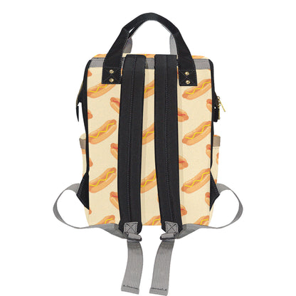 Hot Dog Pattern Print Design 05 Diaper Bag Backpack