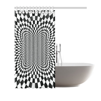 Optical illusion Projection Torus Shower Curtain