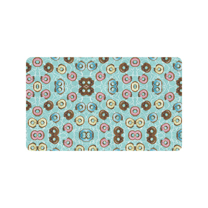 Emoji Donut Print Pattern Rubber Doormat