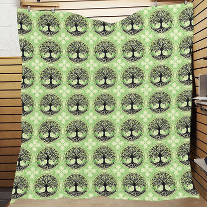 Celtic Pattern Print Design 010 Premium Quilt