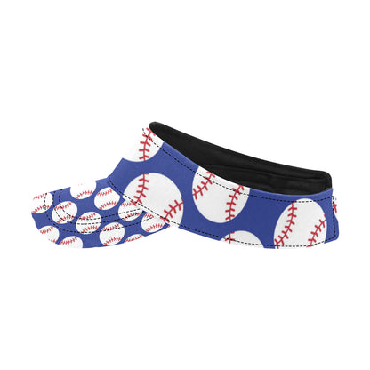 Baseball Blue Background Unisex Sun Visor